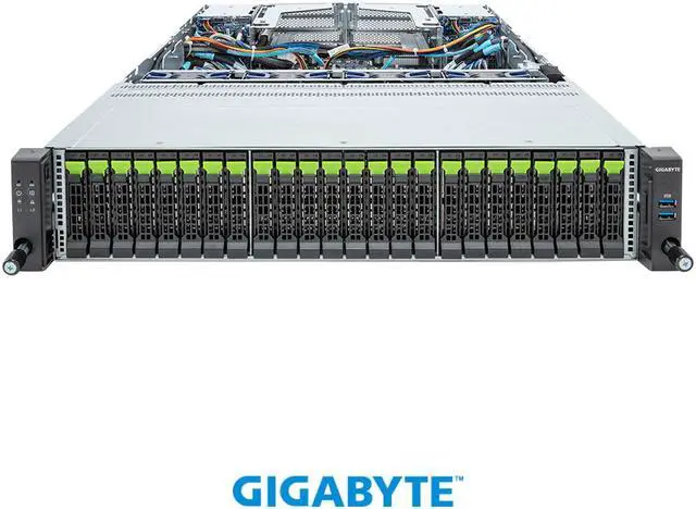 Alt view image 2 of 4 - GIGABYTE  R283-Z96-AAE1 Rack Server - AMD EPYC™ 9004 - 2U DP 24+4-Bay Gen5 NVMe/SATA/SAS4