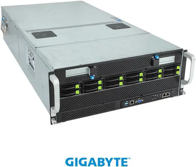 Alt view image 6 of 6 - GIGABYTE G493-ZB3-AAP1 HPC/AI Server - AMD EPYC™ 9004 - 4U DP 8 x PCIe Gen5 GPUs (with PCIe switches)