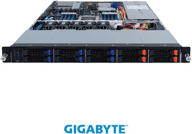 Alt view image 2 of 4 - GIGABYTE R152-P30 Rev. 100 Server Barebones, Ampere® Altra® Max ARM Server - 1U 10-Bay.