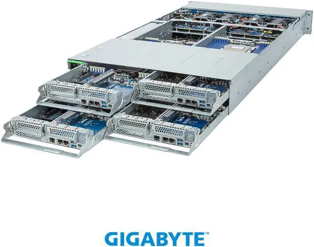 Alt view image 5 of 7 - GIGABYTE H273-Z82-AAW1 High Density Server - AMD EPYC™ 9004 - 2U 4-Node DP 8-Bay Gen4 NVMe/SATA/SAS 3000W