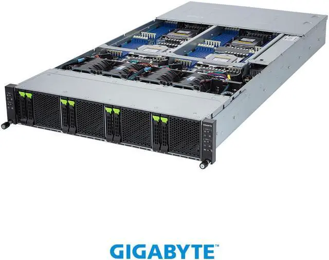 Alt view image 6 of 7 - GIGABYTE H273-Z82-AAW1 High Density Server - AMD EPYC™ 9004 - 2U 4-Node DP 8-Bay Gen4 NVMe/SATA/SAS 3000W