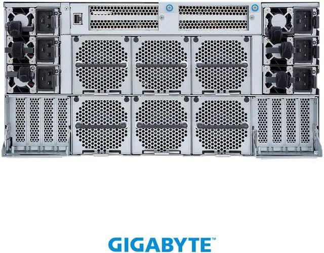 Alt view image 4 of 8 - GIGABYTE G593-ZX1-AAX1 HPC/AI Server - AMD EPYC™ 9004 - 5U DP AMD Instinct™ MI300X 8-GPU