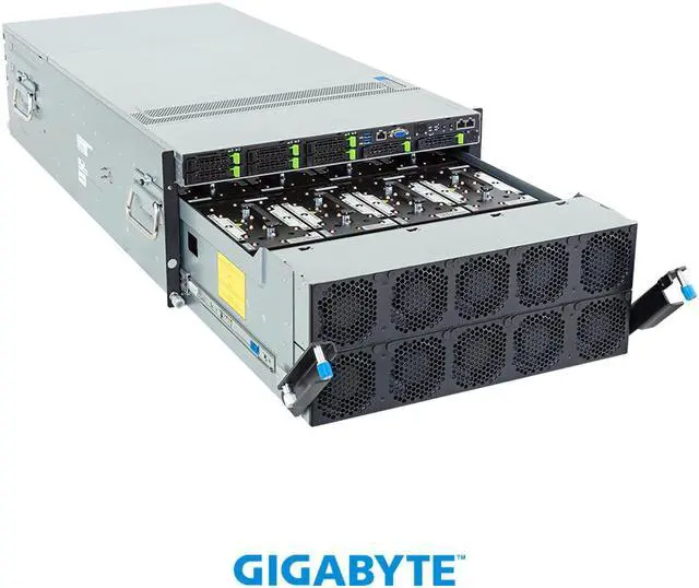 Alt view image 6 of 8 - GIGABYTE G593-ZX1-AAX1 HPC/AI Server - AMD EPYC™ 9004 - 5U DP AMD Instinct™ MI300X 8-GPU
