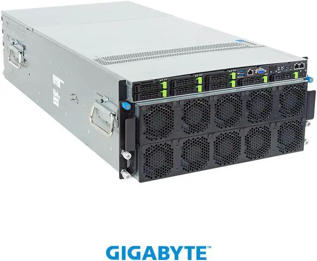 Alt view image 7 of 8 - GIGABYTE G593-ZX1-AAX1 HPC/AI Server - AMD EPYC™ 9004 - 5U DP AMD Instinct™ MI300X 8-GPU