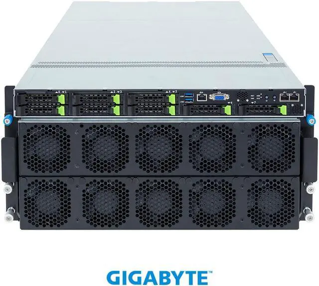 Alt view image 8 of 8 - GIGABYTE G593-ZX1-AAX1 HPC/AI Server - AMD EPYC™ 9004 - 5U DP AMD Instinct™ MI300X 8-GPU