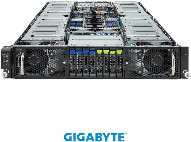 Alt view image 2 of 5 - GIGABYTE G293-S43-AAP1 HPC/AI Server - 5th/4th Gen Intel® Xeon® Scalable - 2U DP 16 x PCIe Gen5 GPUs (with PCIe switches)