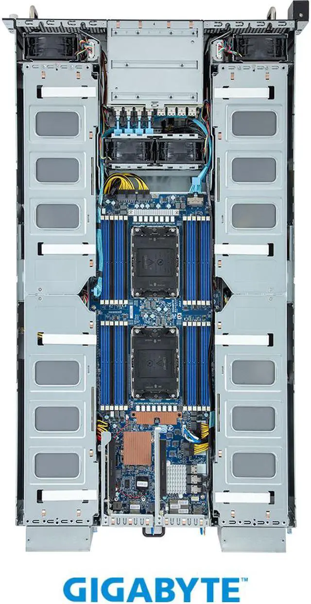 Alt view image 4 of 5 - GIGABYTE G293-S43-AAP1 HPC/AI Server - 5th/4th Gen Intel® Xeon® Scalable - 2U DP 16 x PCIe Gen5 GPUs (with PCIe switches)