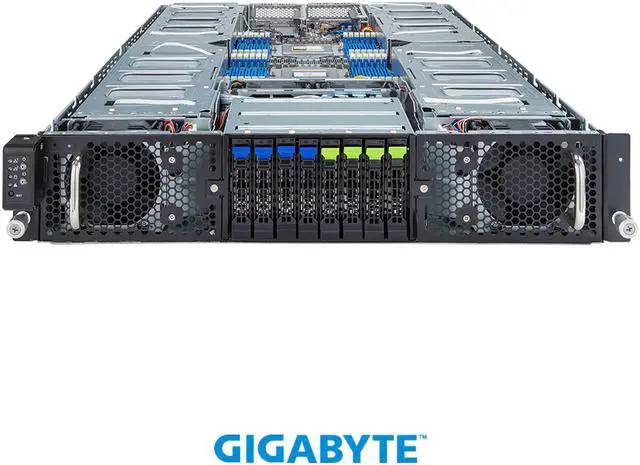 Alt view image 2 of 6 - GIGABYTE G293-Z41-AAP1 HPC/AI Server - AMD EPYC™ 9004 - 2U DP 4 x PCIe Gen5 GPUs (with PCIe switches)