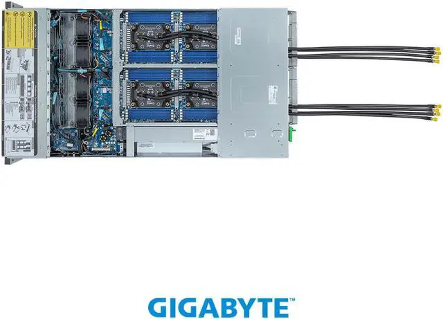 Alt view image 5 of 10 - GIGABYTE H263-S63- LAW1 High Density Server - 5th/4th Gen Intel® Xeon® Scalable - 2U 4-Node DP 8-Bay Gen4 NVMe/SATA/SAS 3000W DLC