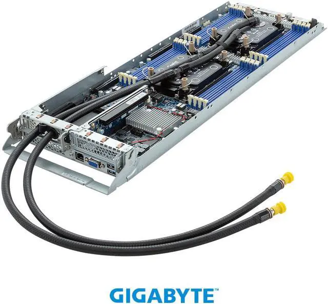 Alt view image 7 of 10 - GIGABYTE H263-S63- LAW1 High Density Server - 5th/4th Gen Intel® Xeon® Scalable - 2U 4-Node DP 8-Bay Gen4 NVMe/SATA/SAS 3000W DLC