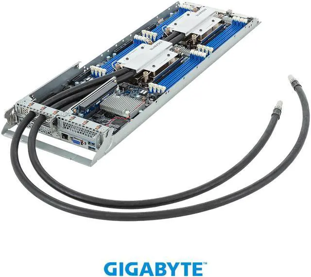 Alt view image 9 of 10 - GIGABYTE H263-S63- LAW1 High Density Server - 5th/4th Gen Intel® Xeon® Scalable - 2U 4-Node DP 8-Bay Gen4 NVMe/SATA/SAS 3000W DLC