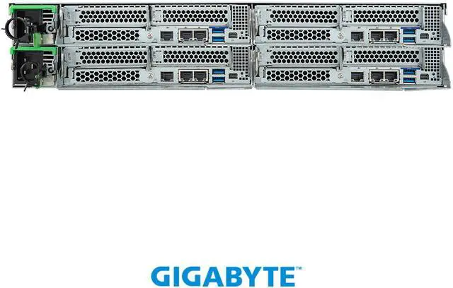 Alt view image 4 of 7 - GIGABYTE H273-Z81-AAN1 High Density Server - AMD EPYC™ 9004 - 2U 4-Node DP 8-Bay Gen4 NVMe/SATA/SAS 2600W