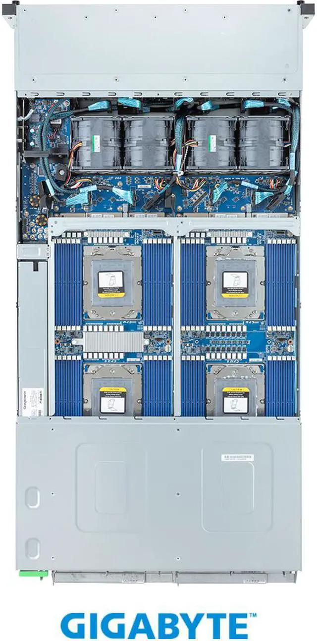 Alt view image 5 of 7 - GIGABYTE H273-Z81-AAN1 High Density Server - AMD EPYC™ 9004 - 2U 4-Node DP 8-Bay Gen4 NVMe/SATA/SAS 2600W