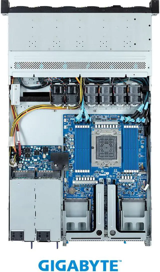 Alt view image 4 of 4 - GIGABYTE R163-Z32-AAC1, Rack Server - AMD EPYC™ 9004 - 1U UP 12-Bay Gen4 NVMe/SATA/SAS (12 x NVMe) Platinum