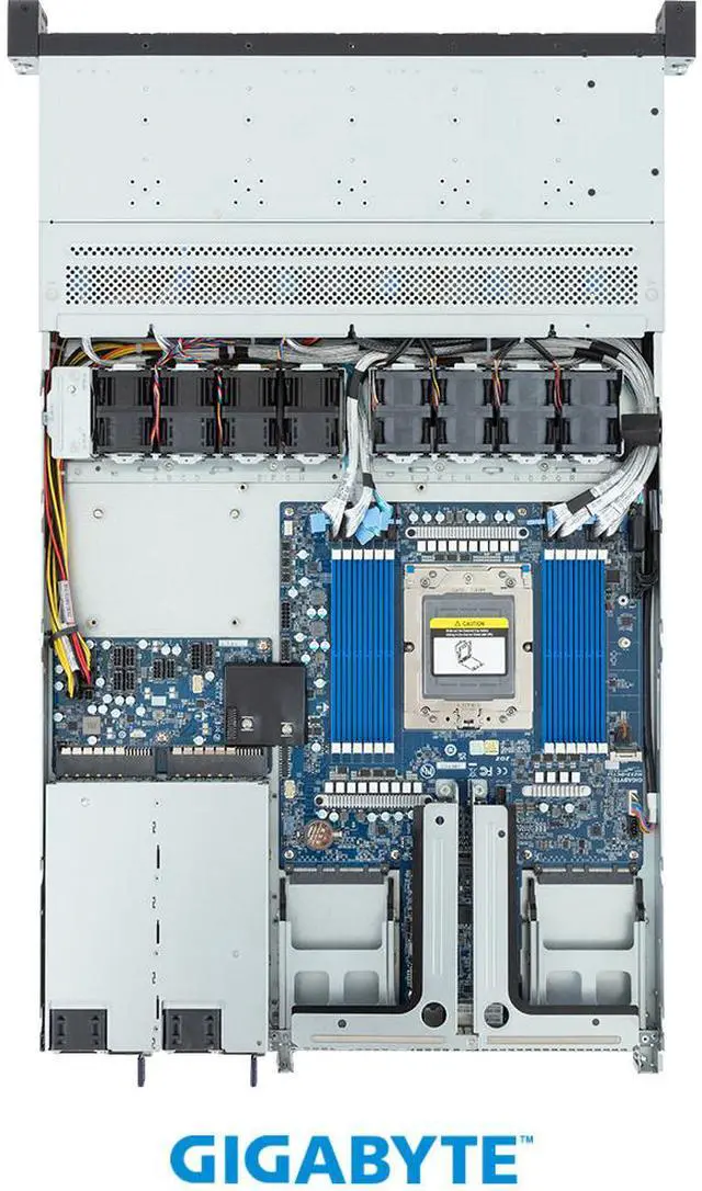 Alt view image 4 of 4 - GIGABYTE R163-Z35-AAH1 Rack Server - AMD EPYC™ 9005/9004 - 1U UP 12-Bay Gen5 NVMe/SATA/SAS-4 Titanium