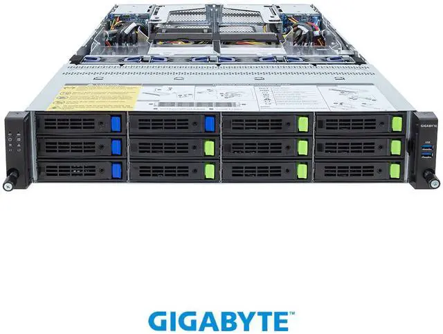 Alt view image 2 of 4 - GIGABYTE R283-Z97-AAL1 Rack Server - AMD EPYC™ 9005/9004 - 2U DP 12+4-Bay Gen5 NVMe/SATA/SAS-4 2700W Titanium