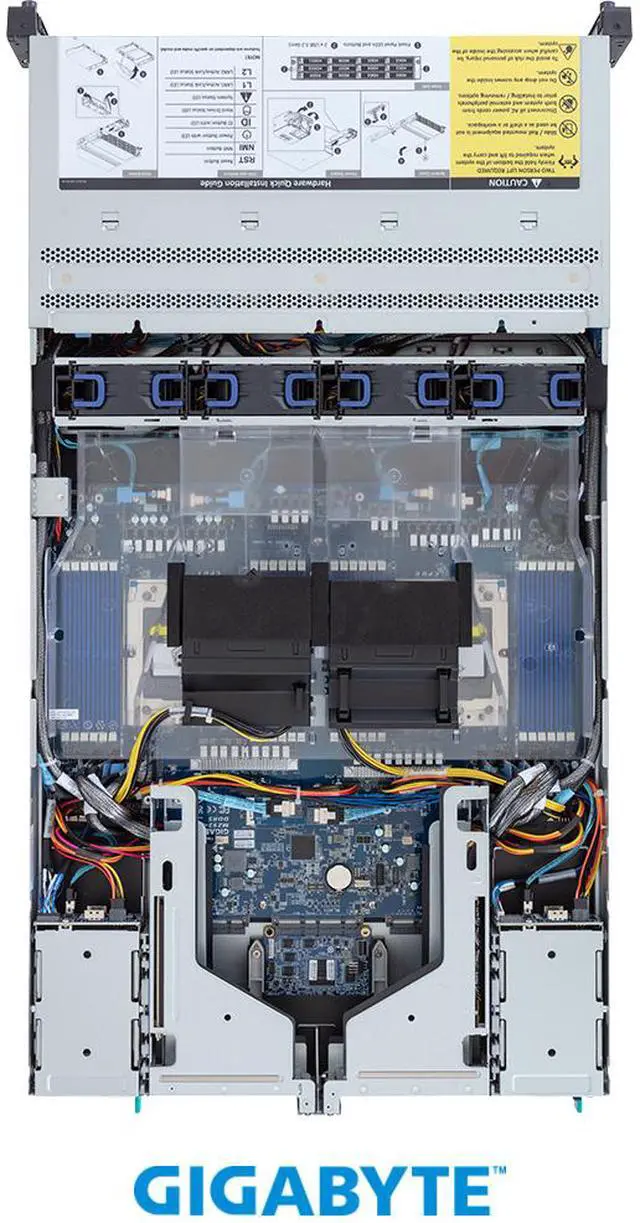 Alt view image 4 of 4 - GIGABYTE R283-Z97-AAL1 Rack Server - AMD EPYC™ 9005/9004 - 2U DP 12+4-Bay Gen5 NVMe/SATA/SAS-4 2700W Titanium