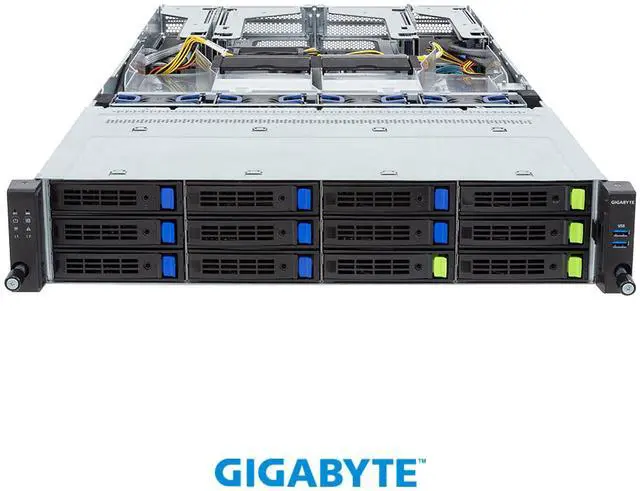 Alt view image 2 of 4 - GIGABYTE R283-S93-AAL1 Rack Server - 5th/4th Gen Intel® Xeon® Scalable - 2U DP 2 x PCIe Gen5 GPUs 2700W