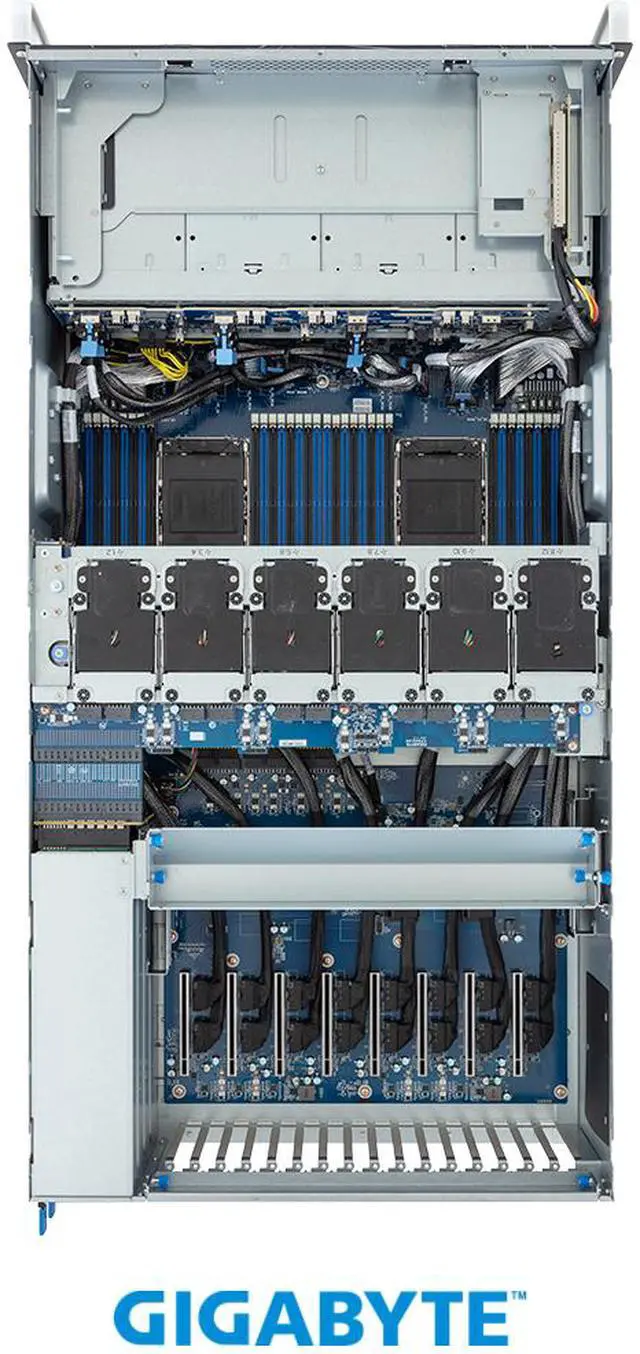 Alt view image 3 of 3 - GIGABYTE G494-SB0-AAP1 HPC/AI Server - Intel® Xeon® 6 Processors - 4U DP 8 x PCIe Gen5 GPUs