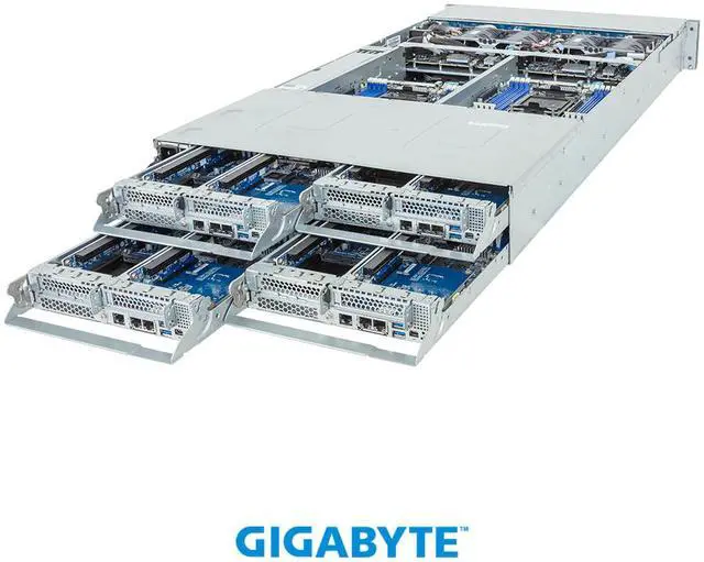 Alt view image 2 of 8 - GIGABYTE H274-S60-AAW1 High Density Server - Intel® Xeon® 6 Processors - 2U 4-Node DP 24-Bay Gen5 NVMe/SATA/SAS-4
