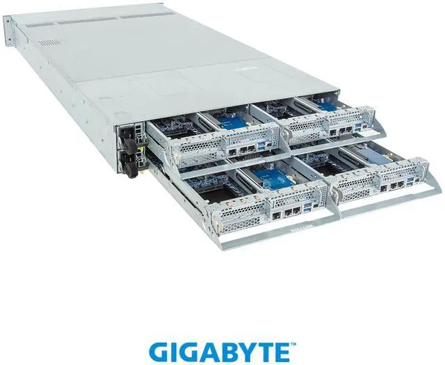 Alt view image 6 of 7 - GIGABYTE H274-S61-AAW1 High Density Server - Intel® Xeon® 6 Processors - 2U 4-Node DP 8-Bay Gen5 NVMe/SATA/SAS-4 (350W CPU)
