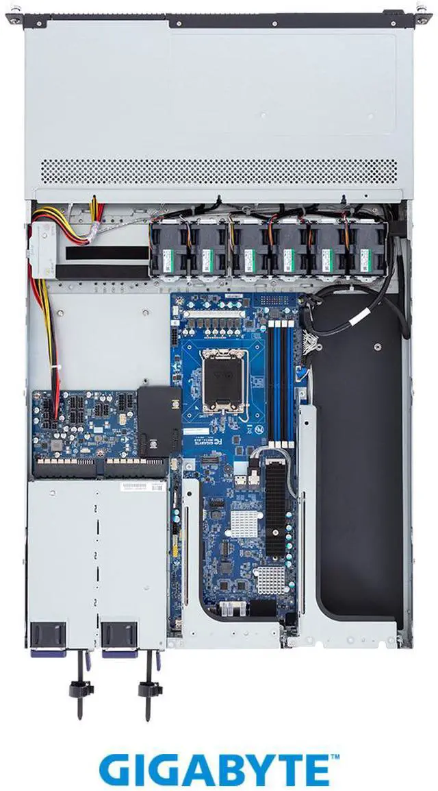 Alt view image 4 of 4 - GIGABYTE R133-X13-AAB1 Rack Server - Intel® Xeon® E-2400 - 1U UP 1 x PCIe Gen5 GPU