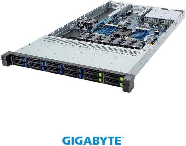 Main image of GIGABYTE R163-SG2-AAC1 Rack Server - 5th/4th Gen Intel® Xeon® Scalable - 1U UP 1 x PCIe Gen5 GPU