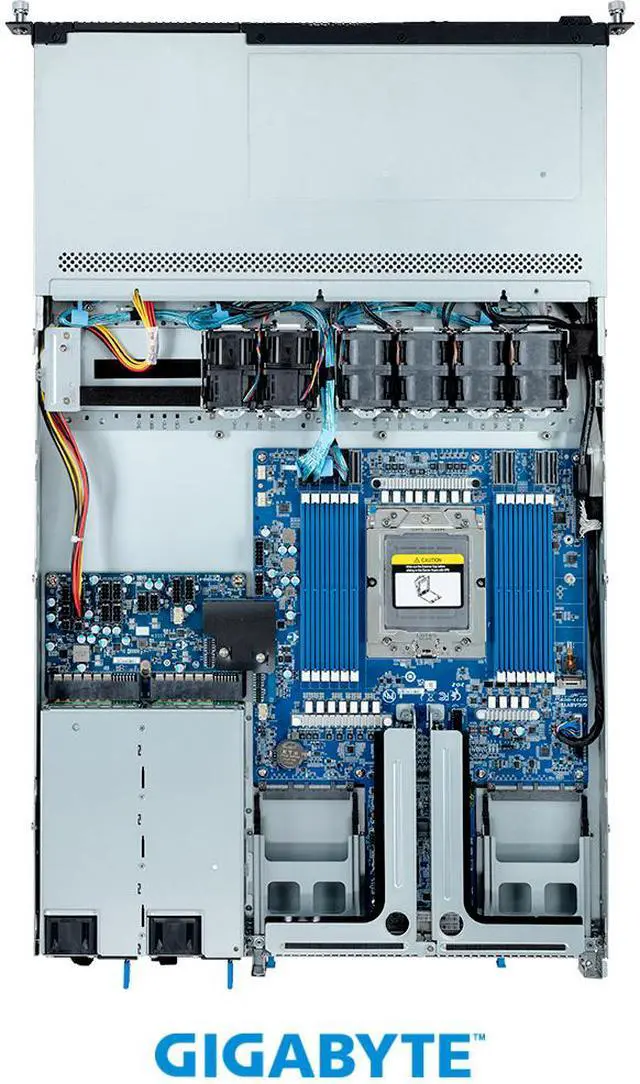 Alt view image 4 of 4 - GIGABYTE R163-Z30-AAB1 Rack Server - AMD EPYC™ 9004 - 1U UP 4-Bay Gen4 NVMe/SATA/SAS Platinum