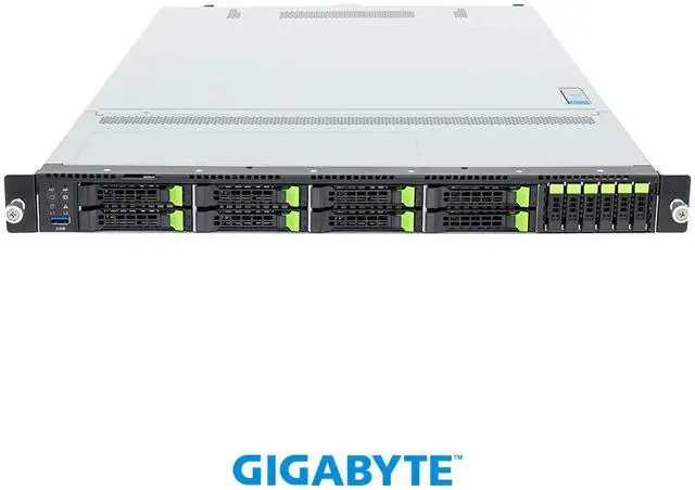 Alt view image 2 of 5 - GIGABYTE R184-S91-AAV1 Rack Server - Intel® Xeon® 6 Processors - 1U DP 6-Bay E1.S NVMe + 8-Bay Gen5 NVMe/SATA/SAS-4