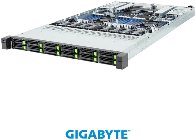 Main image of GIGABYTE R184-S92-AAV1 Rack Server - Intel® Xeon® 6 Processors - 1U DP 12-Bay Gen5 NVMe/SATA/SAS-4