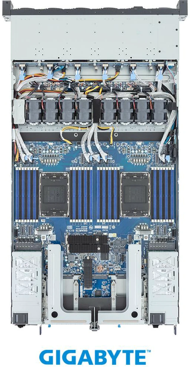 Alt view image 4 of 5 - GIGABYTE R184-S92-AAV1 Rack Server - Intel® Xeon® 6 Processors - 1U DP 12-Bay Gen5 NVMe/SATA/SAS-4