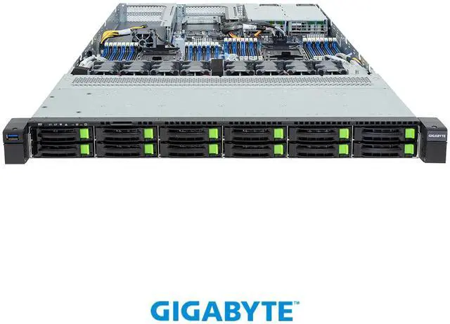 Alt view image 2 of 5 - GIGABYTE R184-SF1-AAJ1 Rack Server - Intel® Xeon® 6 Processors - 1U DP 1 x PCIe Gen5 GPU