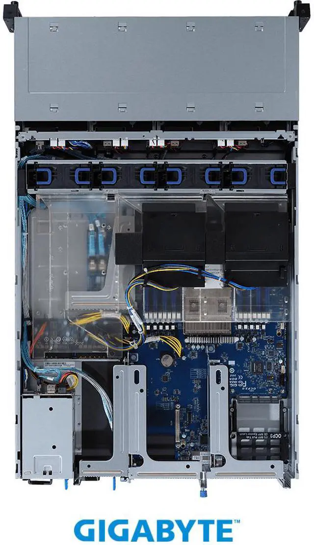 Alt view image 4 of 4 - GIGABYTE R262-ZA2 Rack Server - AMD EPYC™ 7003 - 2U UP 2 x PCIe Gen4 GPUs