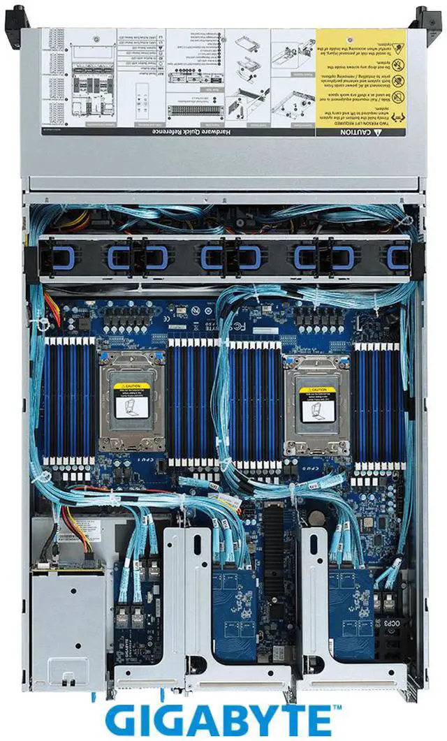 Alt view image 4 of 5 - GIGABYTE R282-Z92 Rack Server - AMD EPYC™ 7002/7001 - 2U DP 24+2-Bay Gen3 NVMe/SATA/SAS