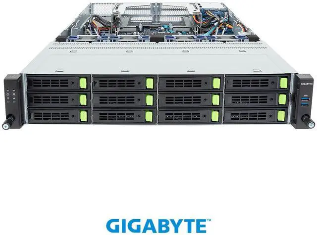 Alt view image 2 of 5 - GIGABYTE R284-S90-AAJ1 Rack Server - Intel® Xeon® 6 Processors - 2U DP 12+2-Bay Gen5 NVMe/SATA/SAS-4