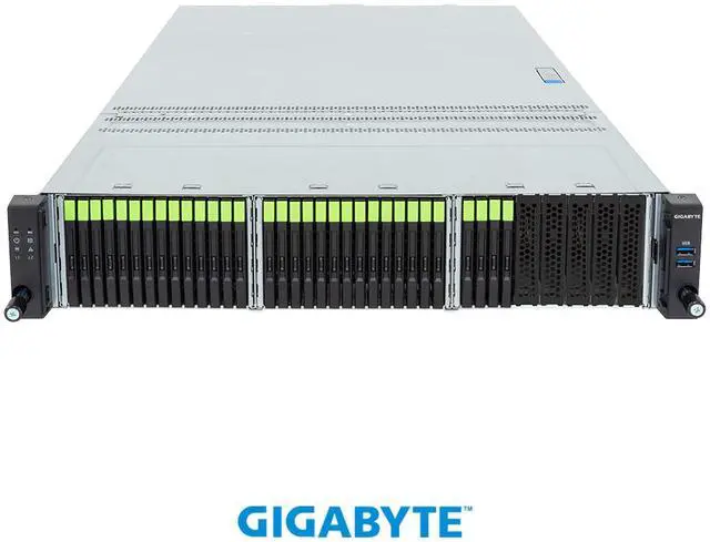 Alt view image 5 of 5 - GIGABYTE R284-S91-AAJ1 Rack Server - Intel® Xeon® 6 Processors - 2U DP 32-Bay E3.S Gen5 NVMe + 2-Bay SATA/SAS-4