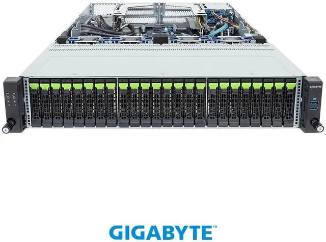 Alt view image 3 of 5 - GIGABYTE R284-S92-AAJ1 Rack Server - Intel® Xeon® 6 Processors - 2U DP 24+2-Bay Gen5 NVMe/SATA/SAS-4