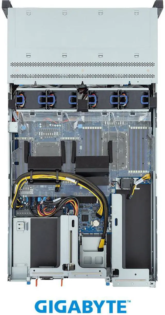 Alt view image 4 of 5 - GIGABYTE R284-SF0-AAL1 Rack Server - Intel® Xeon® 6 Processors - 2U DP 4 x PCIe Gen5 GPUs