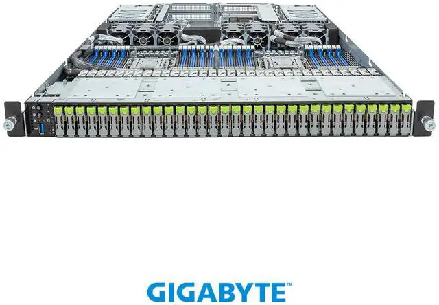Alt view image 2 of 5 - GIGABYTE S183-SH0-AAJ1 Storage Server - 5th/4th Gen Intel® Xeon® Scalable - 1U DP 32-Bay E1.S NVMe 2000W