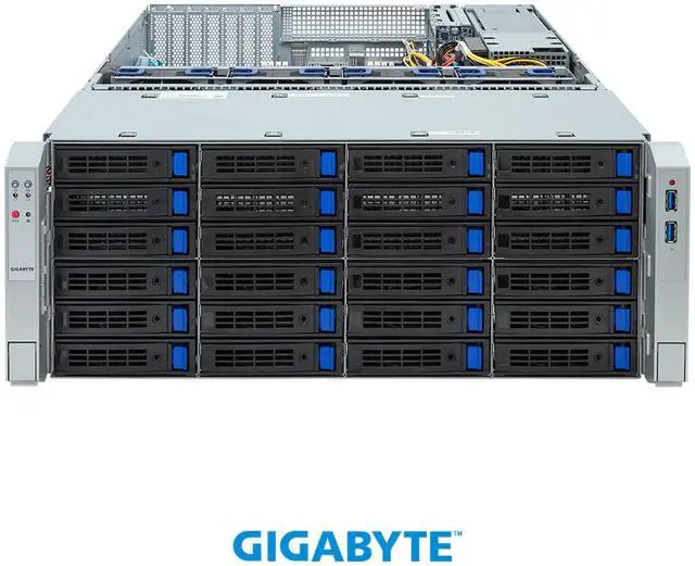Alt view image 2 of 4 - GIGABYTE S453-S70-AAV1 Storage Server - 5th/4th Gen Intel® Xeon® Scalable - 4U DP 36+2-Bay SATA/SAS