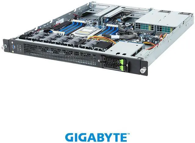 Main image of GIGABYTE E143-E30-AAG1 Edge Server - AMD EPYC™ 8004 - 1U UP 2-Bay Gen5 NVMe/SATA/SAS-4 Titanium