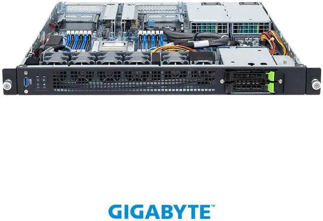 Alt view image 2 of 4 - GIGABYTE E143-E30-AAG1 Edge Server - AMD EPYC™ 8004 - 1U UP 2-Bay Gen5 NVMe/SATA/SAS-4 Titanium