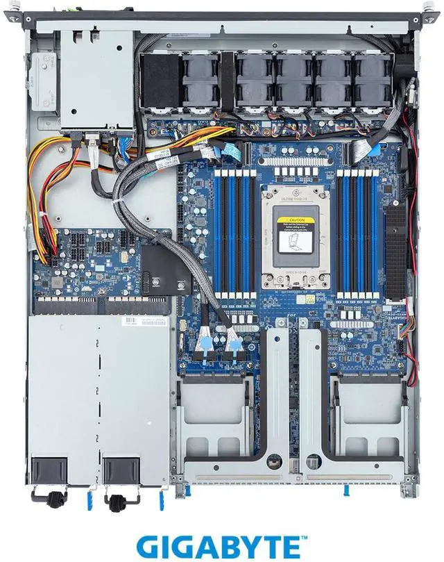 Alt view image 4 of 4 - GIGABYTE E143-E30-AAG1 Edge Server - AMD EPYC™ 8004 - 1U UP 2-Bay Gen5 NVMe/SATA/SAS-4 Titanium