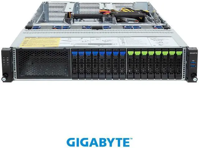 Alt view image 2 of 4 - GIGABYTE R283-ZF1-AAL1 Rack Server - AMD EPYC™ 9005/9004 - 2U DP 4 x PCIe Gen5 GPUs