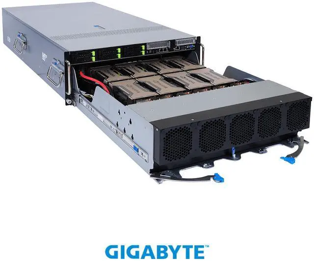 Alt view image 2 of 5 - GIGABYTE G492-ZD2 HPC/AI Server - AMD EPYC™ 7003 - 4U DP HGX™ A100 8-GPU