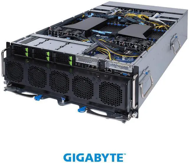 Alt view image 3 of 5 - GIGABYTE G492-ZD2 HPC/AI Server - AMD EPYC™ 7003 - 4U DP HGX™ A100 8-GPU