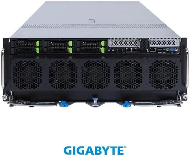 Alt view image 4 of 5 - GIGABYTE G492-ZD2 HPC/AI Server - AMD EPYC™ 7003 - 4U DP HGX™ A100 8-GPU