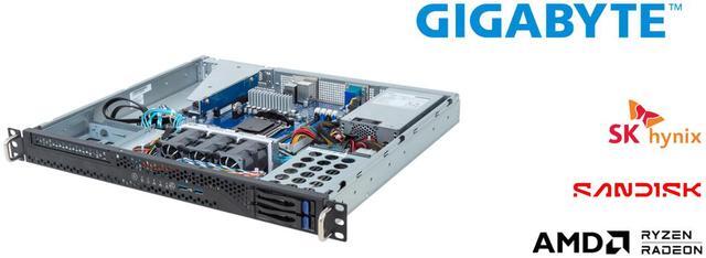 Main image of GIGABYTE R113-C10-AA01-L1 Server System, AMD EPYC 4464P, 12-Core/24-Threads, 32GB ECC DDR5 Memory, 960GB M.2 SSD.