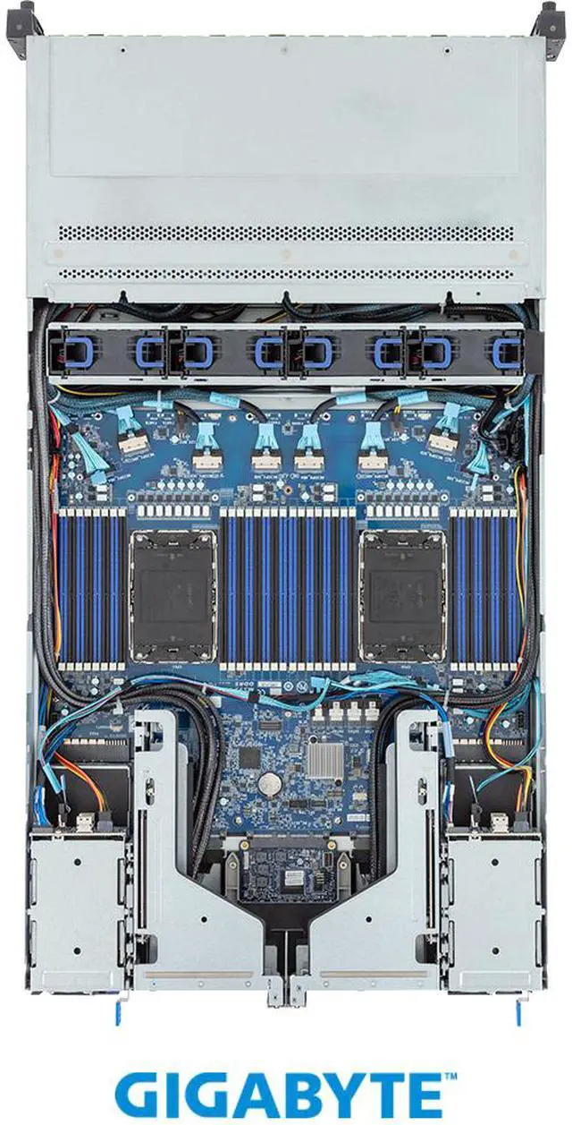Alt view image 4 of 4 - GIGABYTE R283-S92-AAE2 Rack Server - 5th/4th Gen Intel® Xeon® Scalable - 2U DP 24+4-Bay Gen4 NVMe/SATA/SAS (16 x NVMe) Platinum