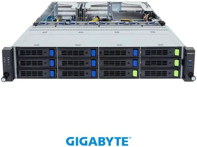 Alt view image 2 of 5 - GIGABYTE R264-S33-AAL1 Rack Server - Intel® Xeon® 6 Processors - 2U UP 3 x PCIe Gen5 GPUs